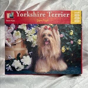 ⚫️2/$12⚫️ Yorkshire Terrier PUZZLE BY GO CLASSIC PUZZLES 1000 pc puzzle